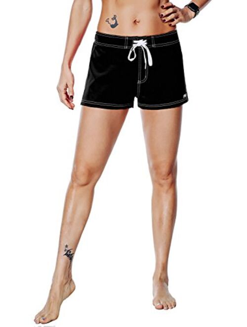 Nonwe Women's Beach Shorts Quick Dry Soild Lightweight