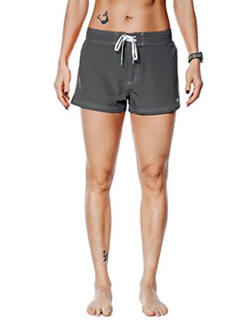 Nonwe Women's Beach Shorts Quick Dry Soild Lightweight