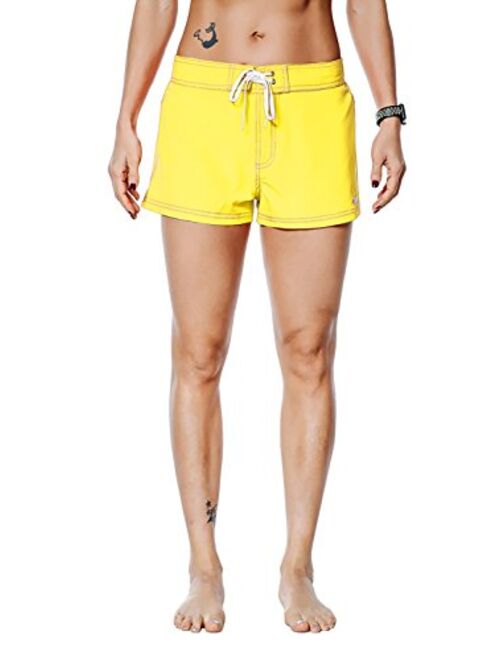 Nonwe Women's Beach Shorts Quick Dry Soild Lightweight