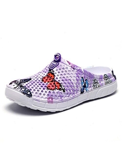 CERYTHRINA Women's Lightweight Mesh Breathable Quick Drying Sandals Slippers Beach Footwear Anti-Slip Garden Clog Shoes