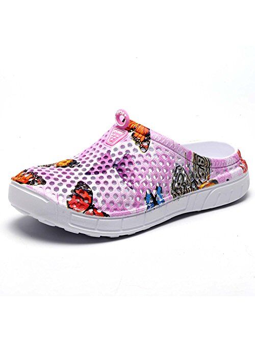 CERYTHRINA Women's Lightweight Mesh Breathable Quick Drying Sandals Slippers Beach Footwear Anti-Slip Garden Clog Shoes