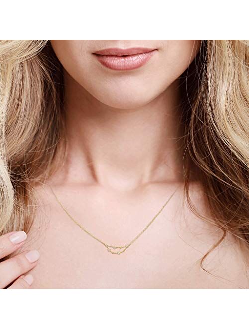 MUSTHAVE Zodiac 18K Gold Plated CZ Necklace with Message Card, Yellow Gold Color, Anchor Chain, Best Gift Necklace, Size 16 inch + 2 inch Extender, Zodiac Pendant, Conste