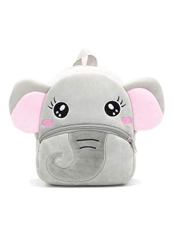 Cute Toddler Backpack Toddler Bag Plush Animal Cartoon Mini Travel Bag for Baby Girl Boy 2-6 Years