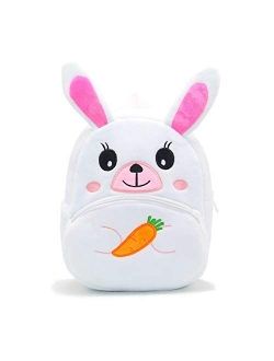 Cute Toddler Backpack Toddler Bag Plush Animal Cartoon Mini Travel Bag for Baby Girl Boy 2-6 Years