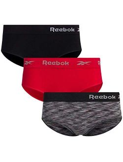 Reebok Womens Underwear No Show Lightweight Hipster Briefs (3 Pack