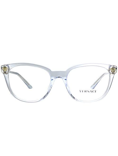 Versace VE 3242A 148 Transparent Plastic Round Eyeglasses 54mm