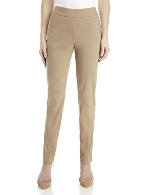 SATINATO Women's Straight Pants Stretch Slim Skinny Solid Trousers Casual Business Office