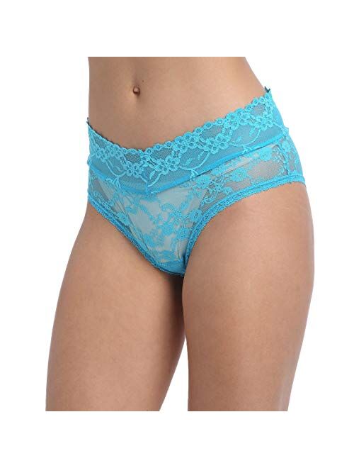 Pmrxi Pack Of 8 Sexy Women's Underwear Cheeky Hipster Lace Pantines, Assorted Different Lace Pattern & Colors