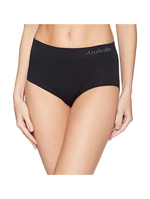 Amazon Brand - Arabella Women's Seamless Brief Panty, 3 Pack