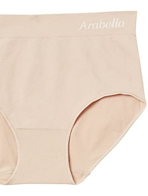 Amazon Brand - Arabella Women's Seamless Brief Panty, 3 Pack