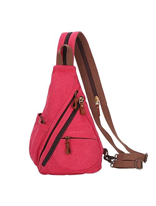 KL928 Sling Bag - Small Crossbody Backpack Shoulder Casual Daypack Multipurpose Rucksack for Men Women Outdoor Cycling Hiking Travel