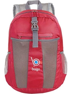 bago 25L Packable Lightweight Backpack - Water Resistant Travel and Hiking Daypack