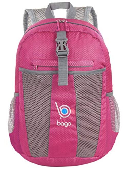 bago 25L Packable Lightweight Backpack - Water Resistant Travel and Hiking Daypack