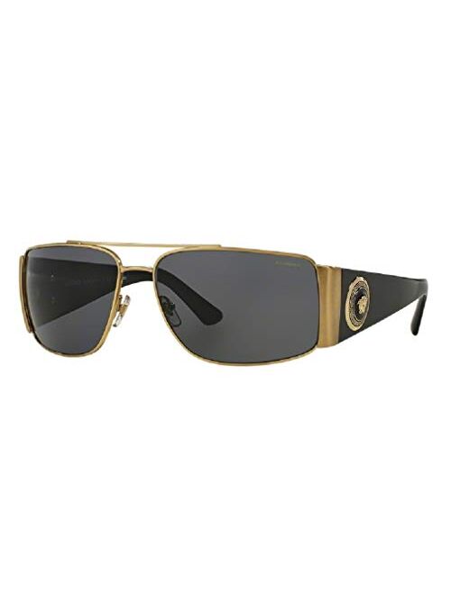 Versace VE2163 Rectangle Sunglasses For Men For Women+FREE Complimentary Eyewear Care Kit