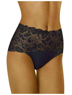 Wolbar Women's Lace high Waist Briefs WB414