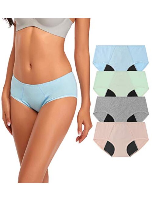 TUTUESTHER Women Period Panties Leakproof Underwear for Heavy Flow Menstrual Cycle Hipster for Teens