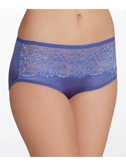 Womens One Smooth U Comfort Indulgence Satin with Lace Hipster Panty