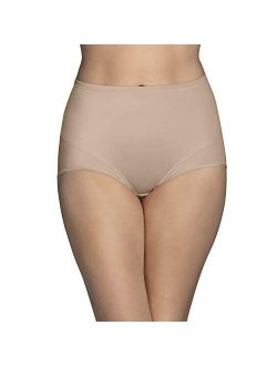 Women's Vassarette 40001 Undershapers Smoothing & Shaping Brief Panty  (Blush XL)