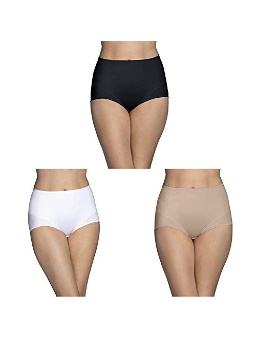 Vanity Fair Women's Smoothing Comfort Brief Panties with Rear Lift