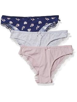 Buy Jessica Simpson Women's Cotton Bikini Panties Underwear Multi-Pack  online