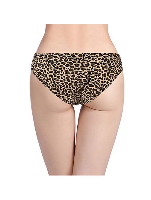 ETAOLINE Women's Cotton Thong Underwear Sport Seamless Panties Hipster,  Pack of 5