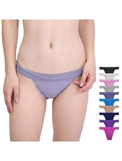 GAREDOB Pack Of 10 Sexy Womens Lace Thongs Underwear, Assorted Different Lace Pattern & Colors