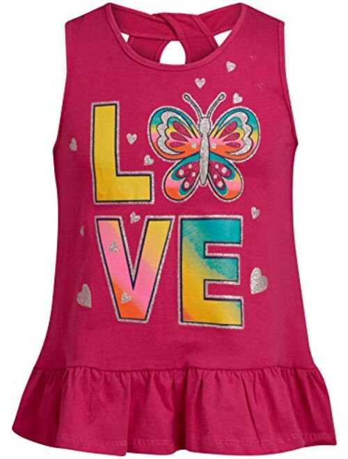 Real Love Girl's 4-Piece French Terry Short Sets