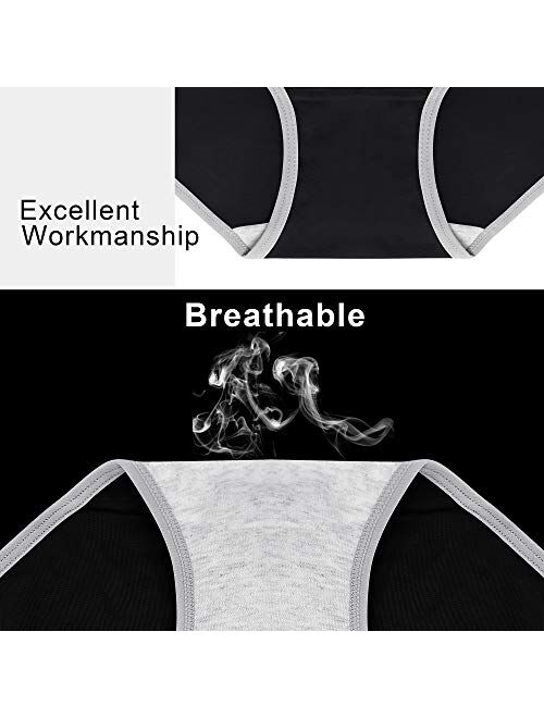 Cotton Underwear For Women Full Coverage Panties Soft Stretch Hipster Breathable Ladies Briefs 6 Pack