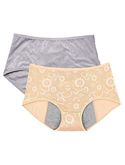 Women's Period Panties Menstrual Underwear Protective Menstrual Jacquard Easy Clean