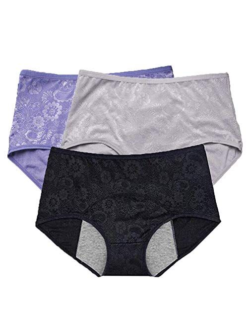 Women's Period Panties Menstrual Underwear Protective Menstrual Jacquard Easy Clean