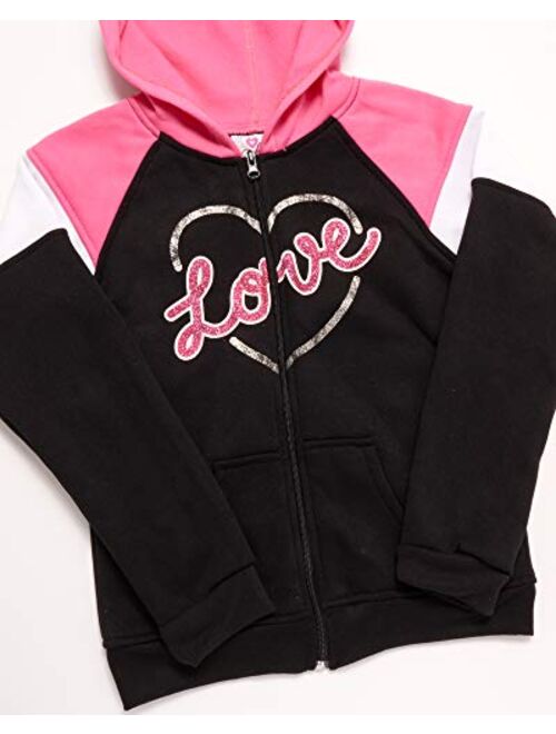 Real Love Girls' 2-Piece Athletic Fleece Jogger Set