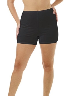 Underworks USA Women's 100% Cotton Cuff Leg 5-inch Inseam Bloomers Pettipants 3-Pack