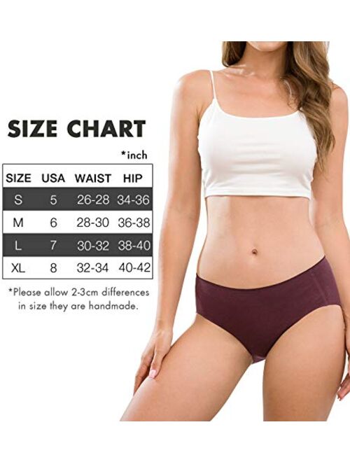 ALTHEANRAY Womens Underwear Cotton Seamless Soft Hipster Panties Ladies Mid Rise Bikini