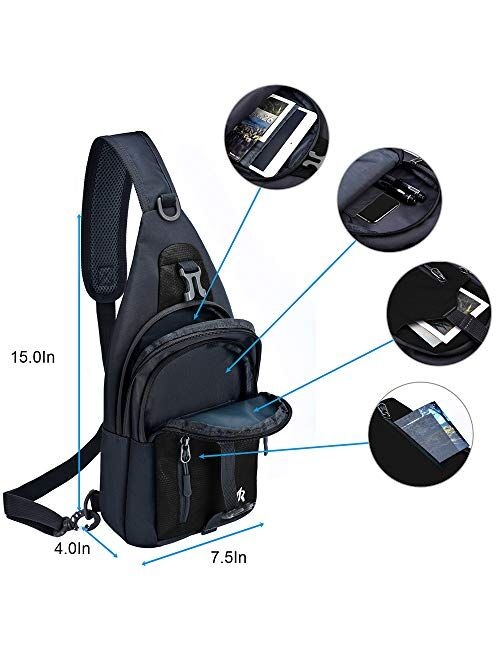 Y&R Direct 14 Colors Lightweight Sling Backpack Sling Bag Travel Hiking Small Backpack for Women Men Kids Gifts