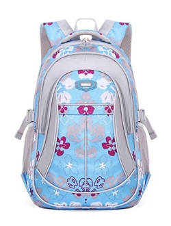 JiaYou Girl Flower Printed Primary Junior High University School Bag Bookbag Backpack