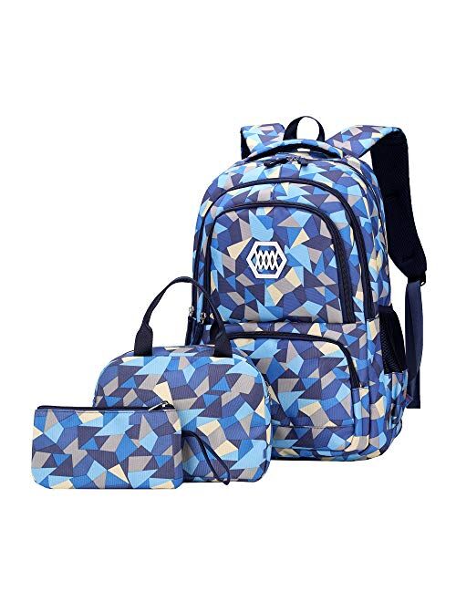 JiaYou Girl Flower Printed Primary Junior High University School Bag Bookbag Backpack