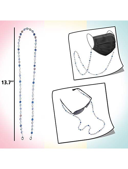 Eyeglass Chain Strap Holder Cord Fashion Eyewear Retainer Crimmy Reading Eyeglass Necklace