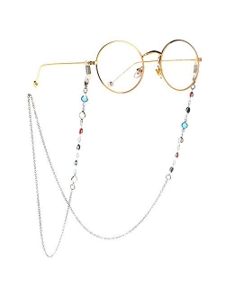 LANG XUAN Eyeglass Chains Glasses Reading Eyeglasses Holder Strap Cords Lanyards - Eyewear Retainer for Women