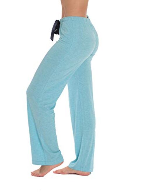 #followme Ultra Soft Solid Stretch Jersey Pajama Pants for Women