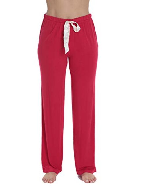 #followme Ultra Soft Solid Stretch Jersey Pajama Pants for Women