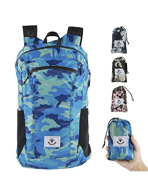 4Monster Hiking Daypack,Water Resistant Lightweight Packable Backpack for Travel Camping Outdoor