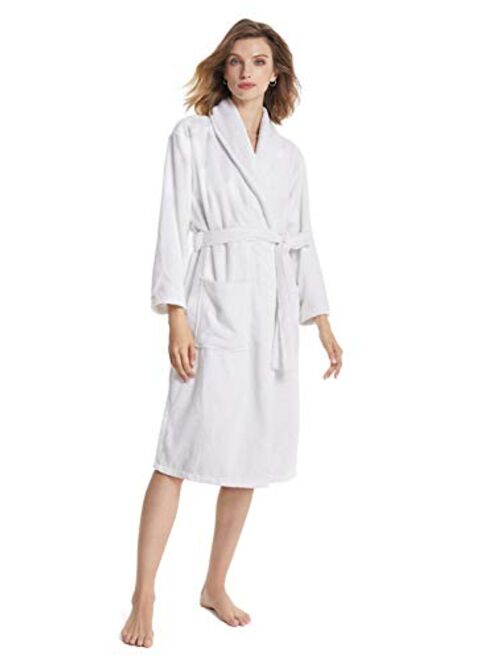 SIORO Terry Cloth Robes for Women Cotton Towel Bathrobe Soft Shower Robe Long Shawl Collar Loungewear S-XL