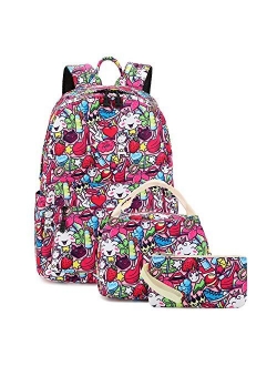 Abshoo Cute Lightweight Unicorn Backpacks Girls School Bags Kids Bookbags