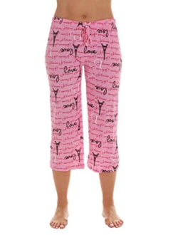 Just Love 100% Cotton Women Pajama Capri Pants Sleepwear