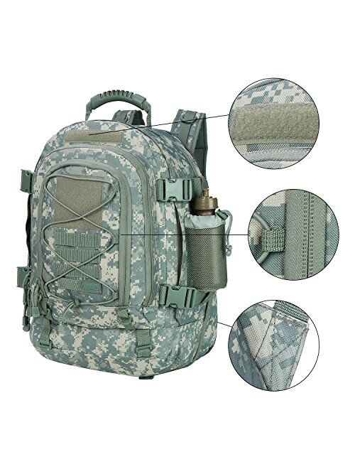 Outdoor 3 Day Expandable 40-64L Backpack Military Tactical Hiking Bug Out Bag