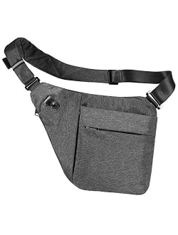 Sling Bag Crossbody Chest Shoulder Anti Theft Travel Bag for Men Women Boys Waterproof