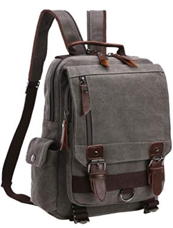 Mygreen Canvas Cross Body Messenger Bag Shoulder Sling Backpack Travel Rucksack