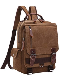 Mygreen Canvas Cross Body Messenger Bag Shoulder Sling Backpack Travel Rucksack