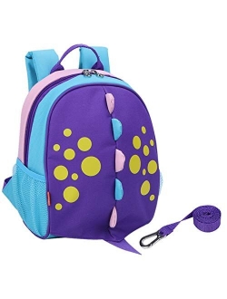 Yodo Kids Insulated Toddler Backpack with Safety Harness Leash and Name Label - Playful Preschool Lunch Boxes Carry Bag