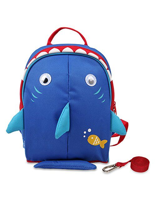 Yodo Kids Insulated Toddler Backpack with Safety Harness Leash and Name Label - Playful Preschool Lunch Boxes Carry Bag